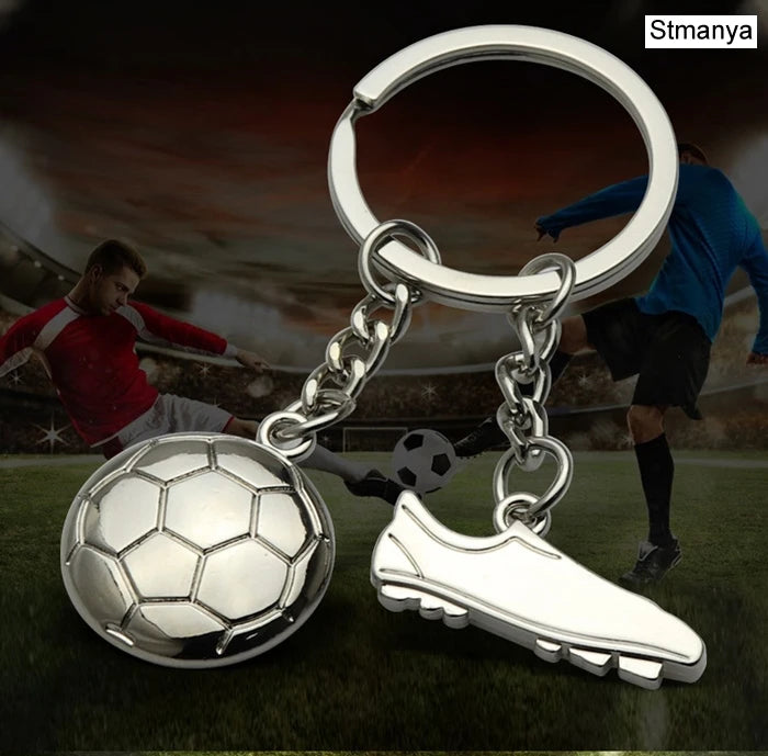 Mini Soccer Shoe And Ball Keychain