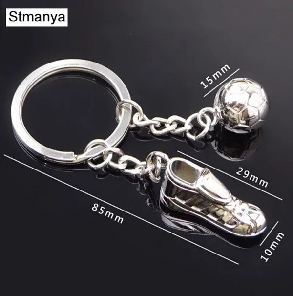 Mini Soccer Shoe And Ball Keychain