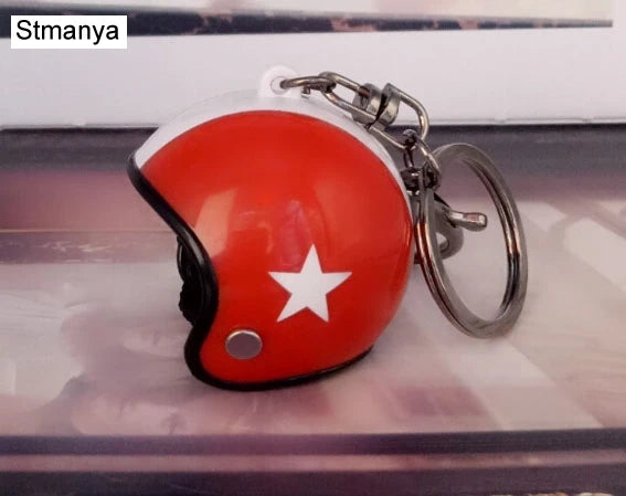 β Mini Helmet Keychain β Colorful Biker Style Charm ποΈ