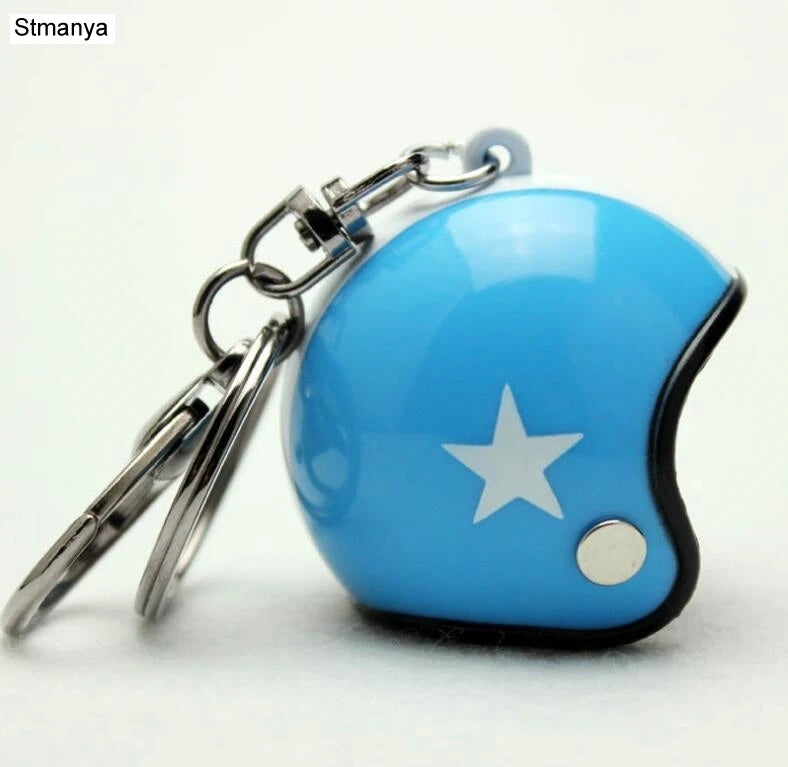 β Mini Helmet Keychain β Colorful Biker Style Charm ποΈ