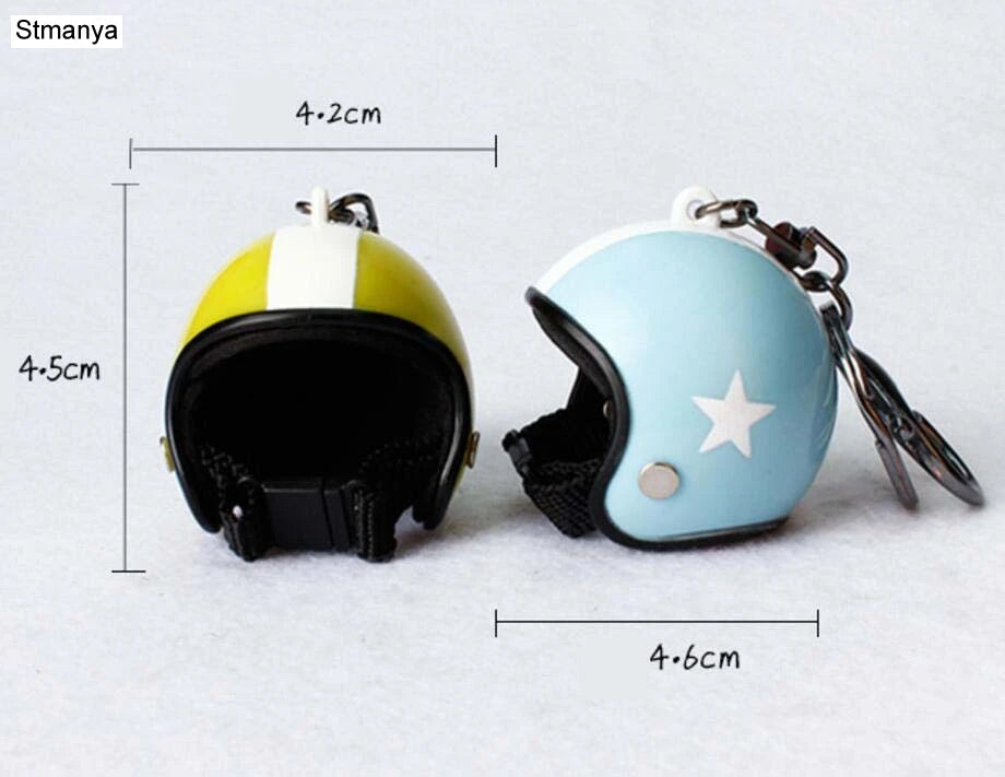 β Mini Helmet Keychain β Colorful Biker Style Charm ποΈ