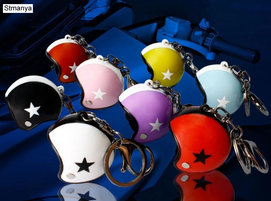 β Mini Helmet Keychain β Colorful Biker Style Charm ποΈ