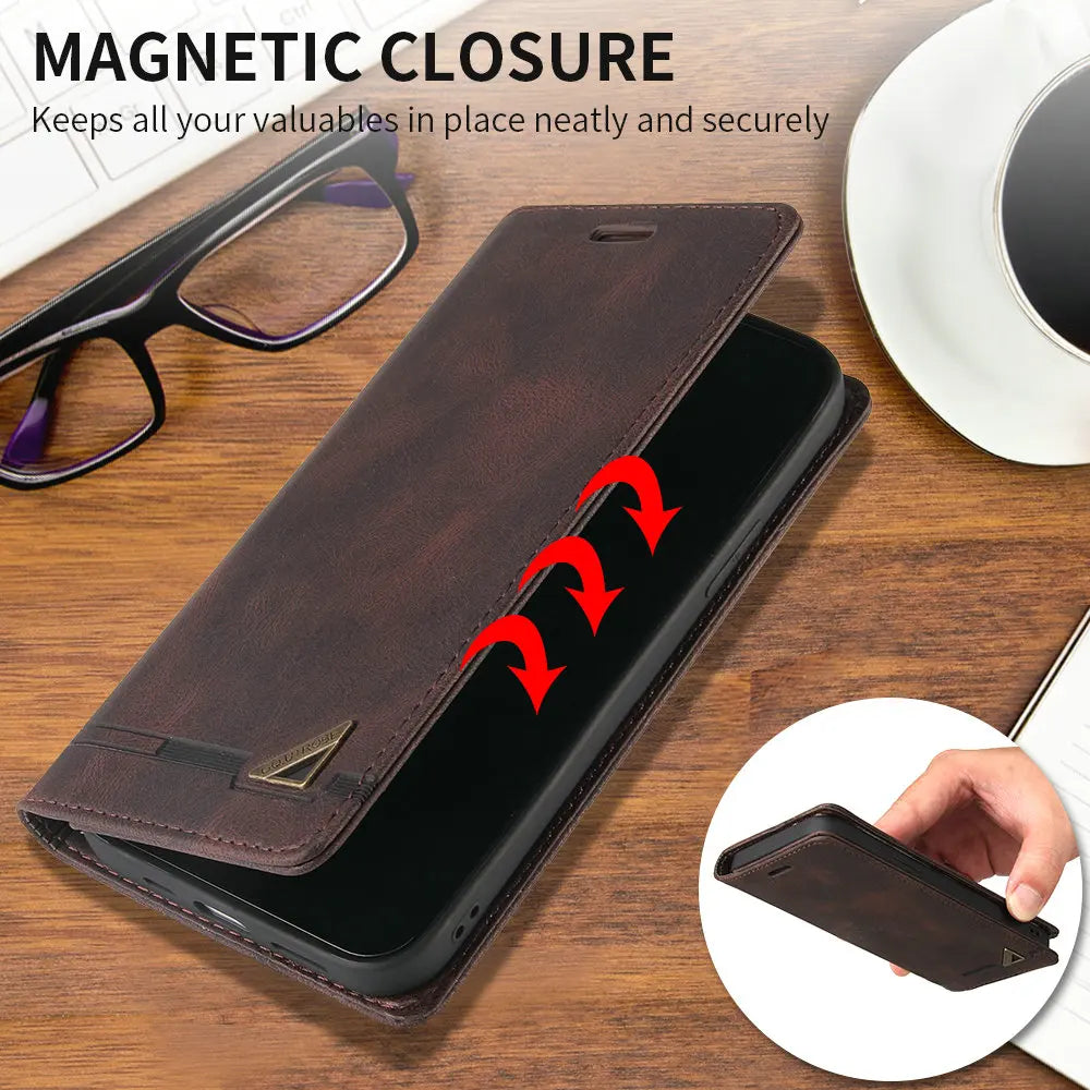 GuardianShield RFID Leather Wallet Case