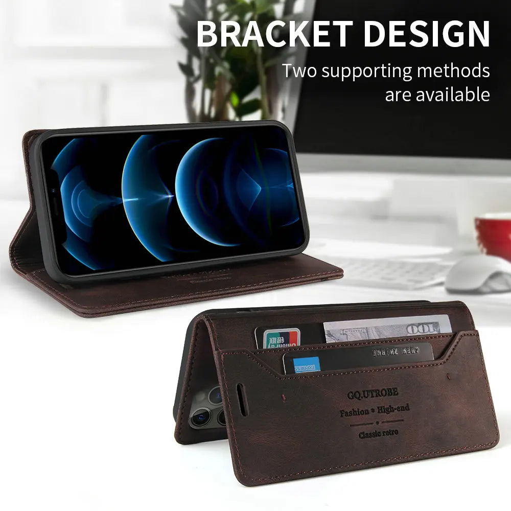 GuardianShield RFID Leather Wallet Case