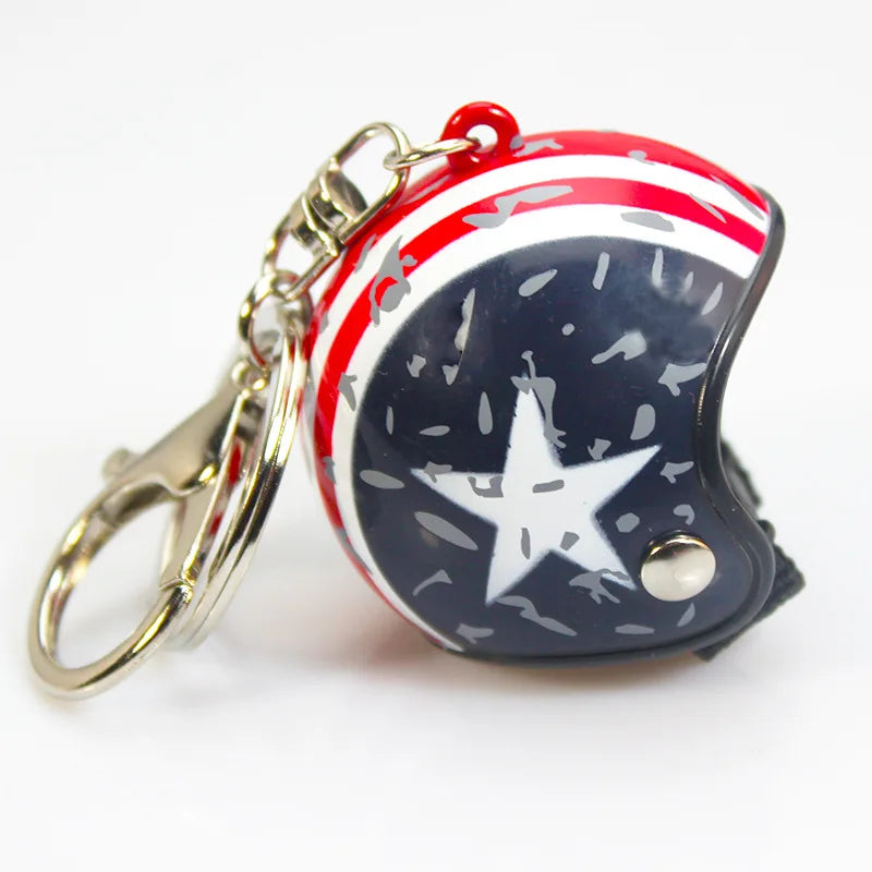 β Mini Helmet Keychain β Colorful Biker Style Charm ποΈ