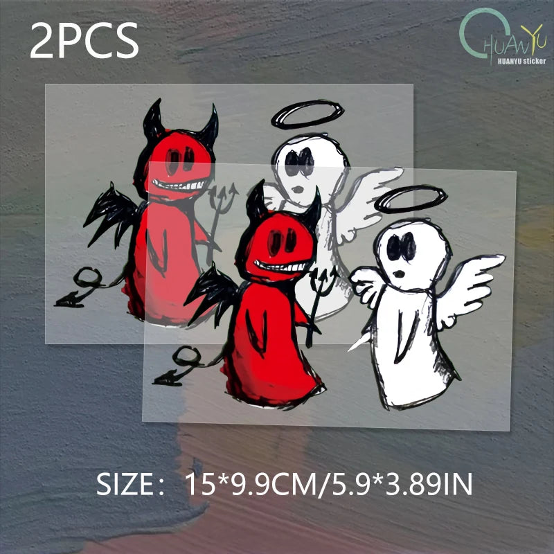 Devil & Angel Car Decal