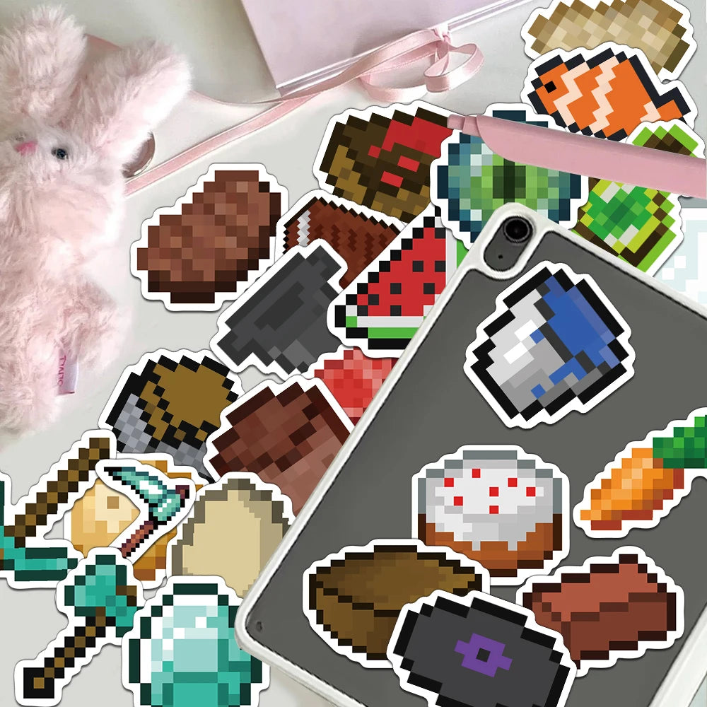 ๐ฎโจ PixelCraft Sticker Pack ๐งฉ๐ช