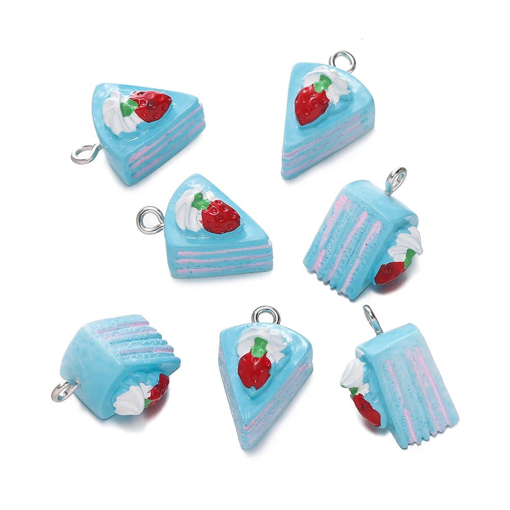 🍰✨Miniature Cake Slice Charms – Sweeten Your Style! ✨🍰