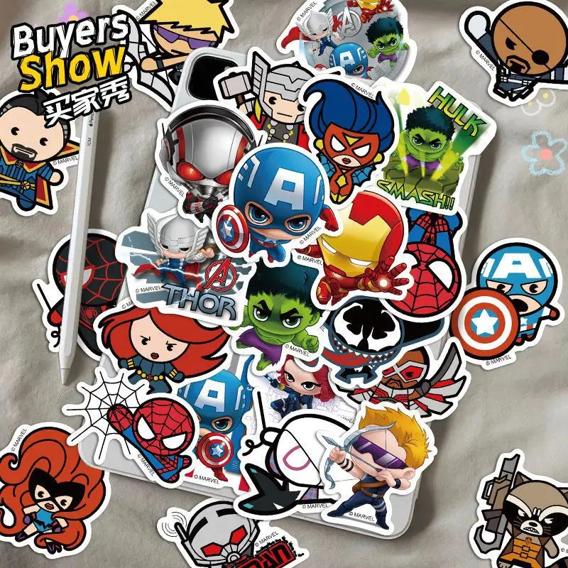 π¦ΈββοΈ Superhero Squad Sticker Pack β 50pcs of Chibi Hero Power! β‘π·