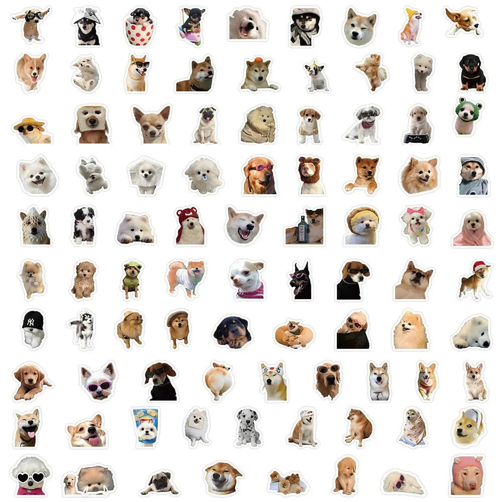 ๐พ Cute Dog Sticker Pack โ 10/50/100pcs of Pure Pup Joy! ๐ถโจ