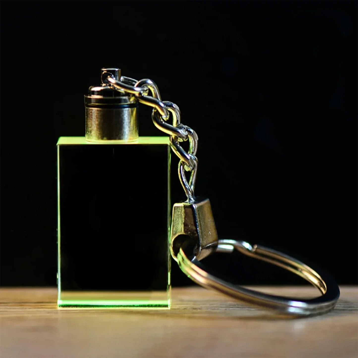 π Custom Crystal LED Keychain β Free Engraving, Unique Gift Idea!