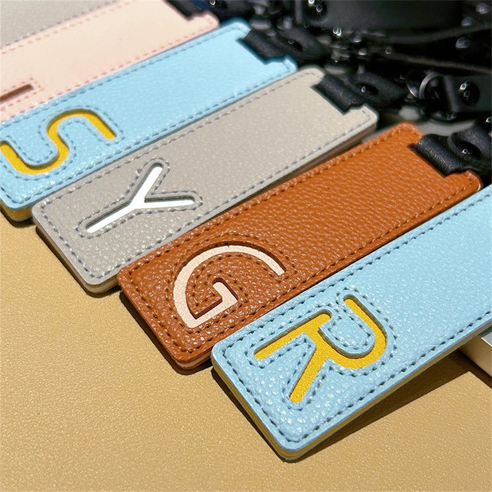 Custom Leather Initial Keychain
