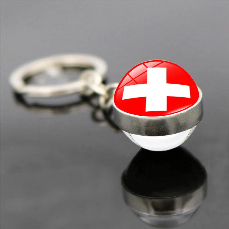 World Flag Keychain