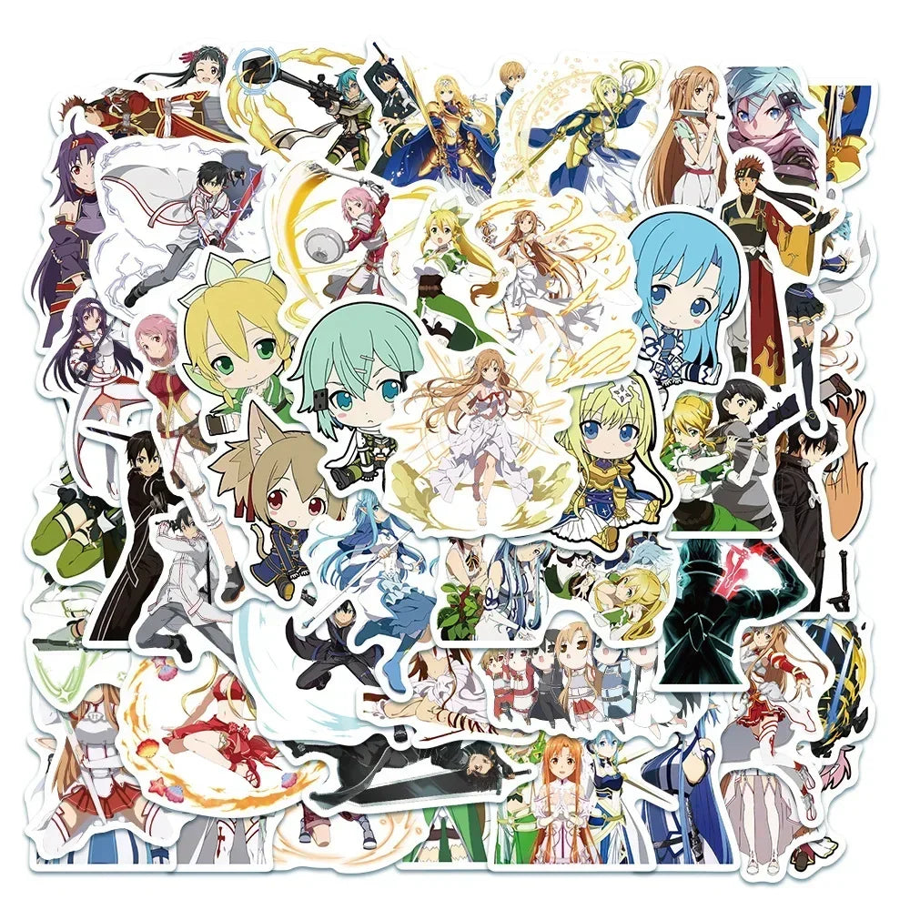๐โจ Mega Anime & Gaming Sticker Bundle โ 50pcs โจ๐
