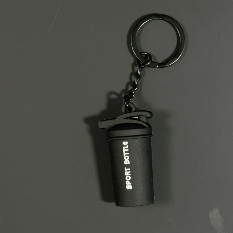 Barbell Keychain