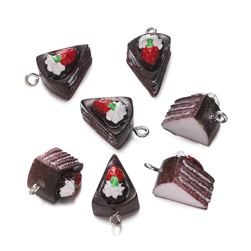 🍰✨Miniature Cake Slice Charms – Sweeten Your Style! ✨🍰