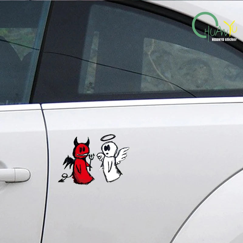 Devil & Angel Car Decal