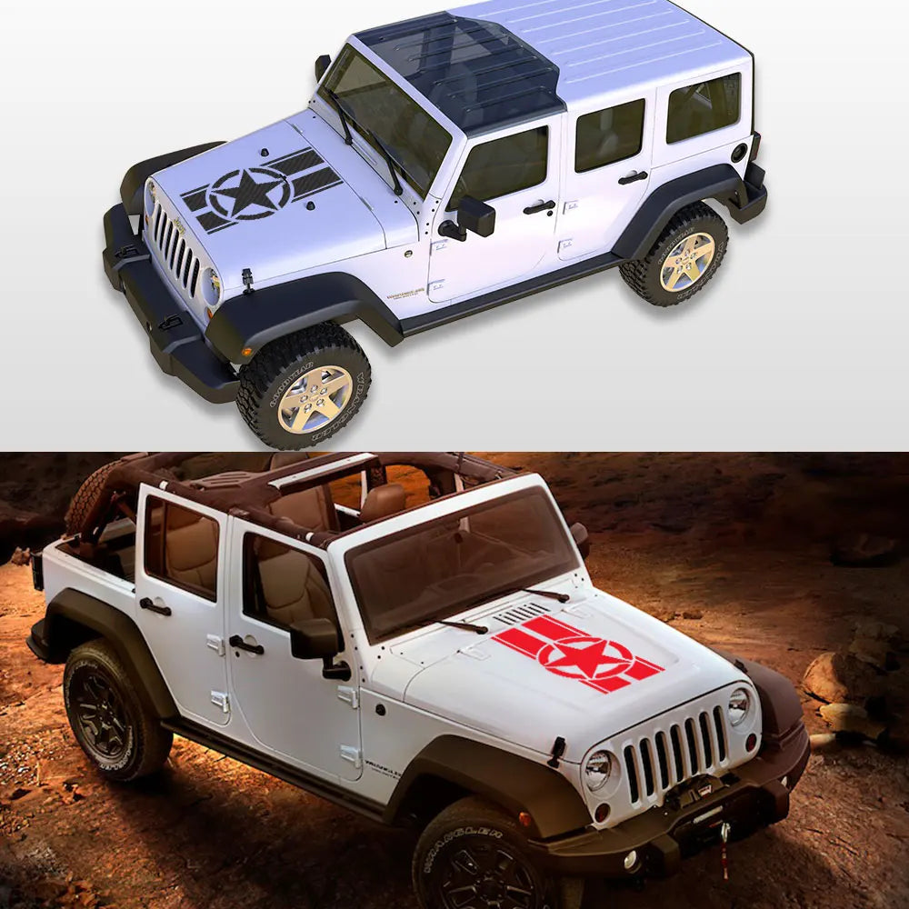 Jeep Hood Star Decal
