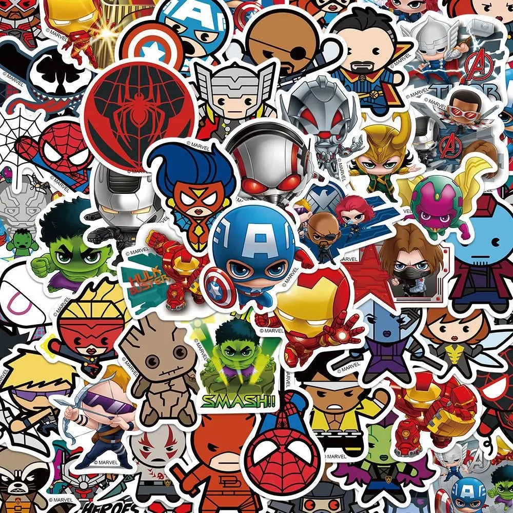 π¦ΈββοΈ Superhero Squad Sticker Pack β 50pcs of Chibi Hero Power! β‘π·