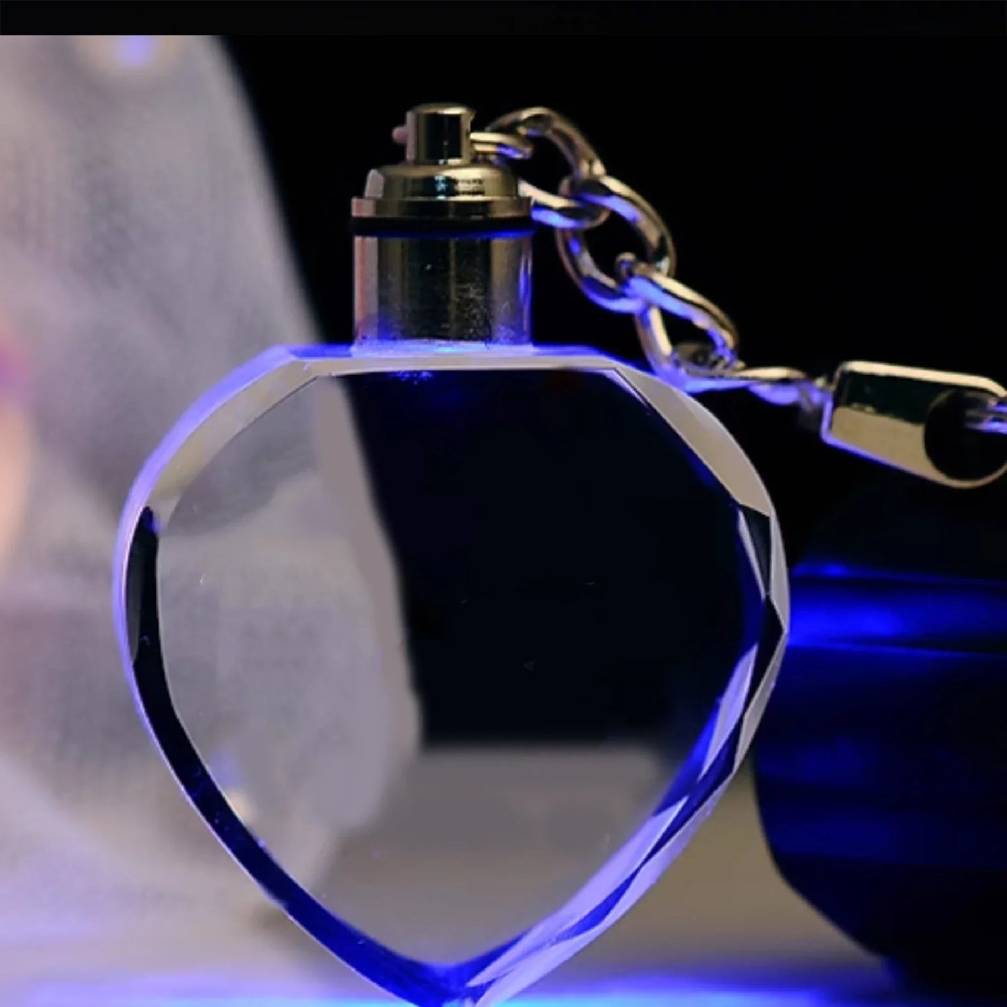 π Custom Crystal LED Keychain β Free Engraving, Unique Gift Idea!