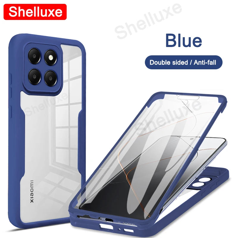 📱Shelluxe 360° Full-Body Magnetic Phone Case – Dual-Sided Glass Protection
