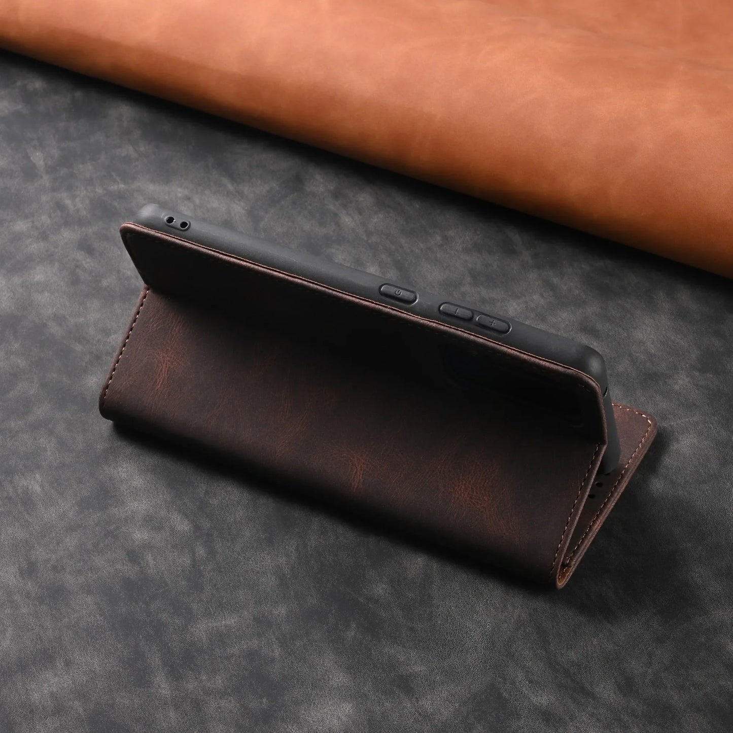 π Elegant Leather Flip Wallet Case β For Samsung Galaxy | Card Holder & Full Protection