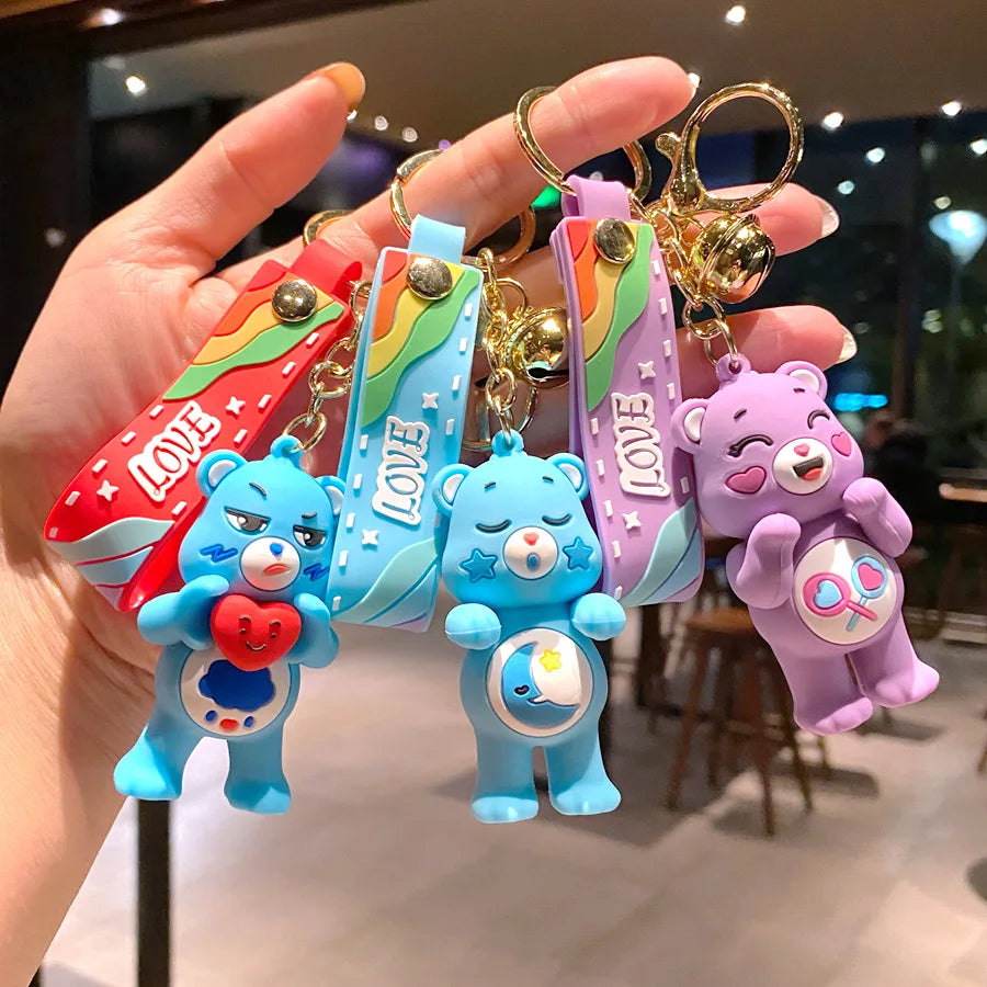๐ป Colorful Bear Keychain Duo โ Cute & Cheerful Accessory! ๐