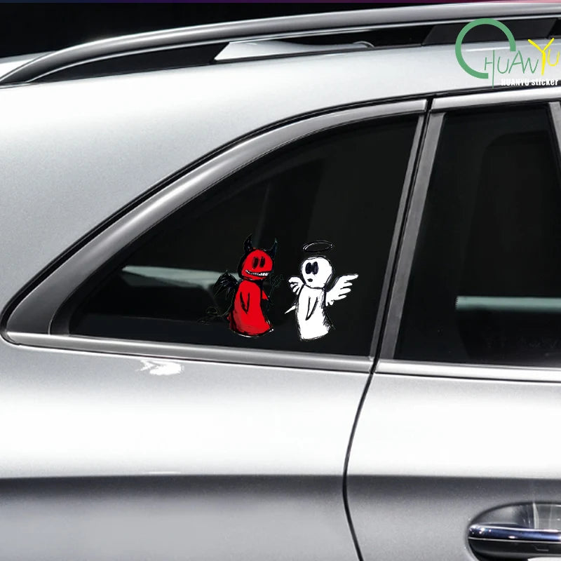 Devil & Angel Car Decal