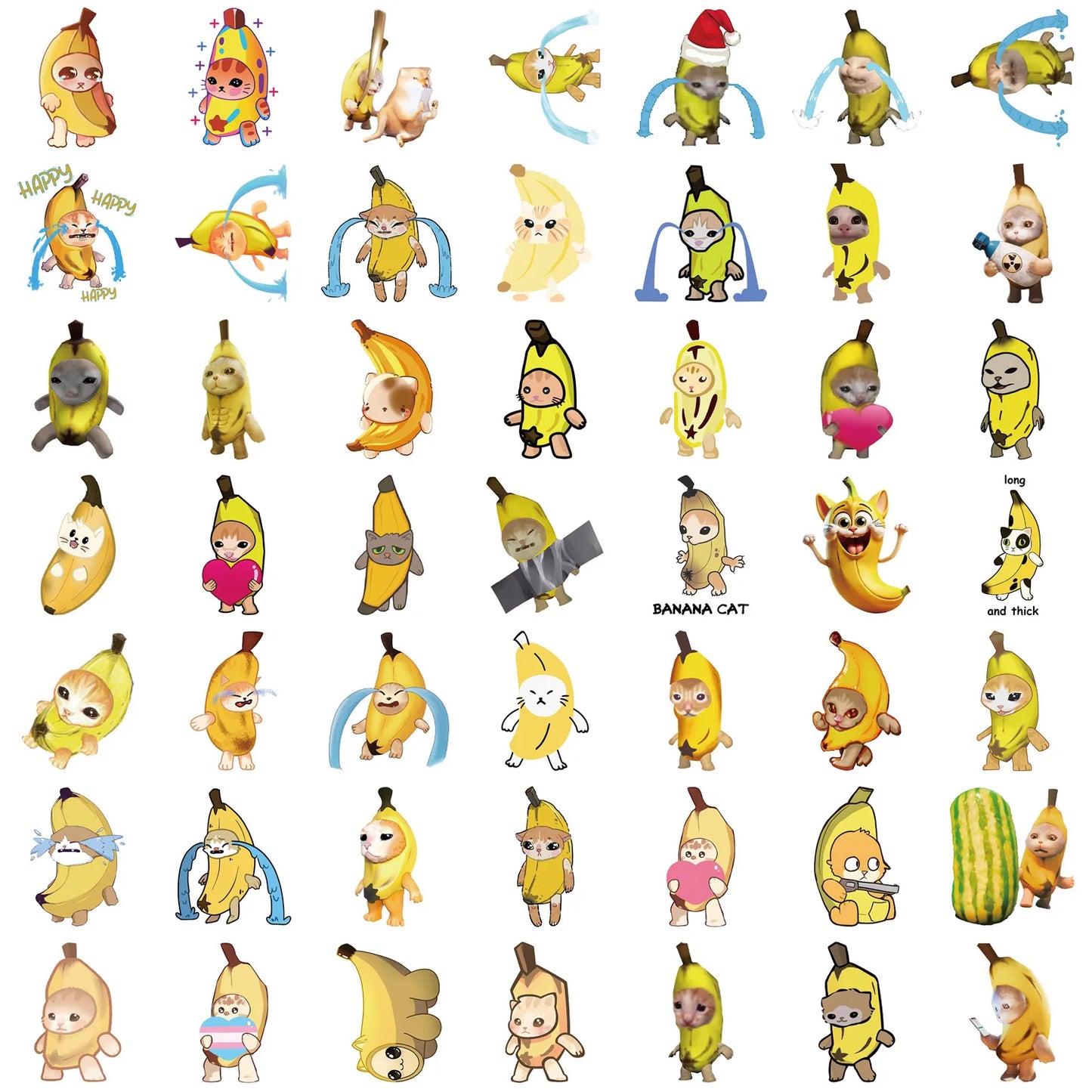 π€£β¨ Funny Meme Animal Sticker Pack β Laughter That Sticks! 50pcs β¨π€£