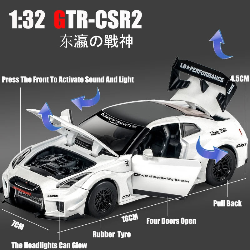 Nissan GTR CSR2 car model
