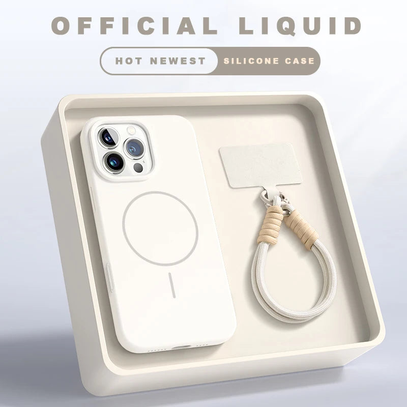 π± Official Liquid Silicone Case with Lanyard β Soft Touch, Strong Grip πΌ