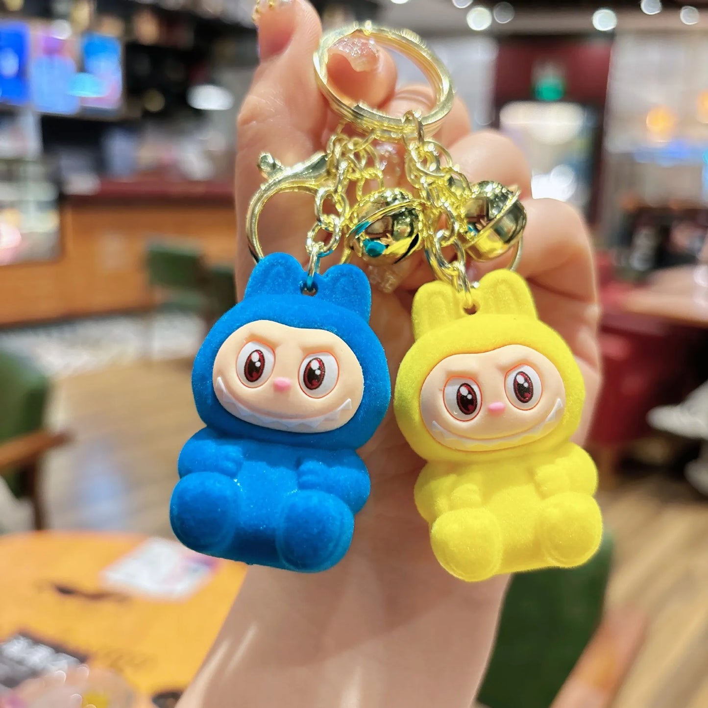 π° Cute Plush Bunny Keychain β Soft & Colorful