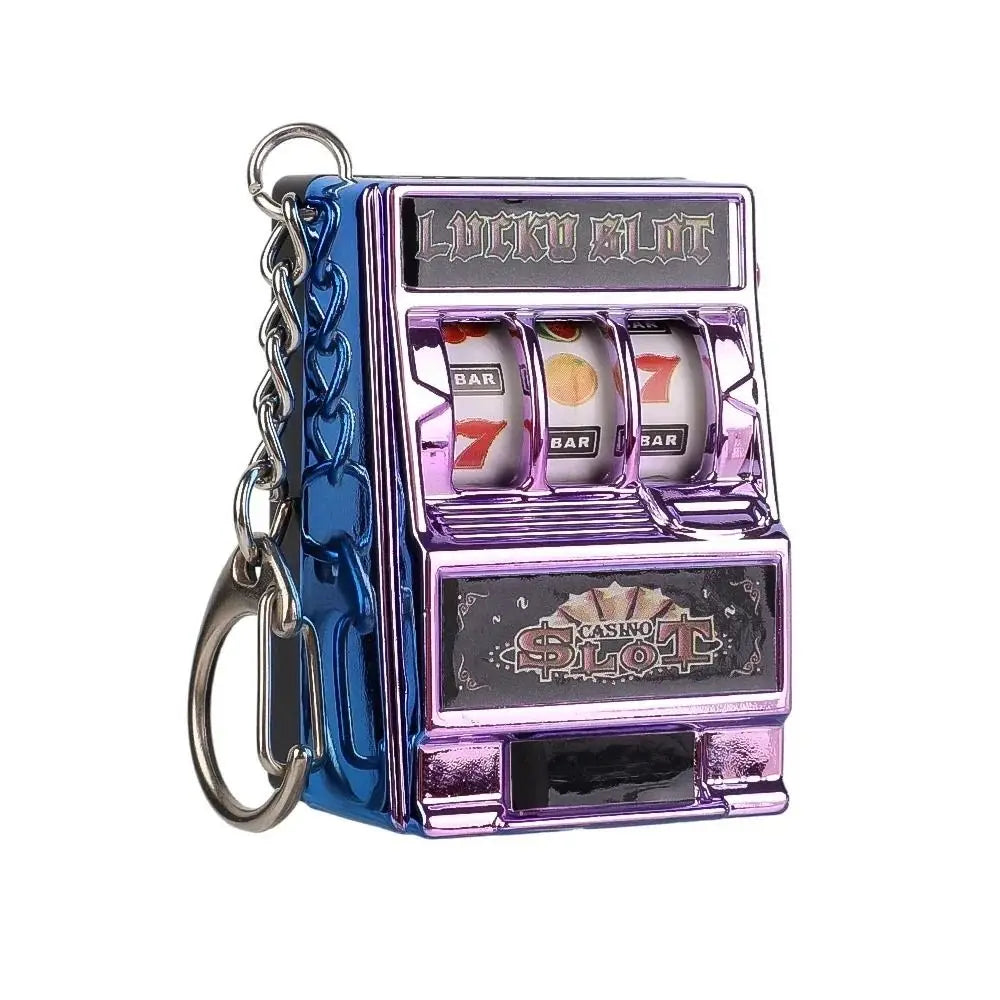 🎰✨ "LuckySpin™ Mini Slot Machine Keychain" ✨🔑