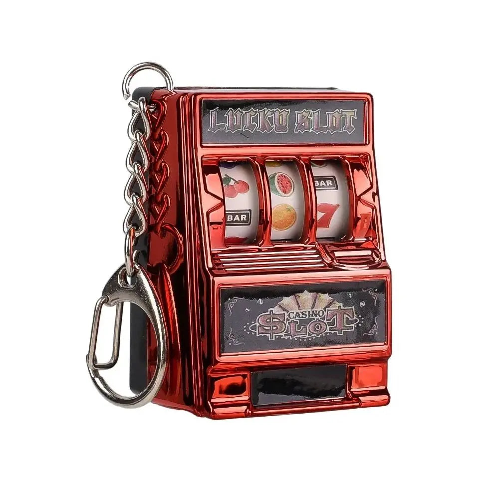 🎰✨ "LuckySpin™ Mini Slot Machine Keychain" ✨🔑