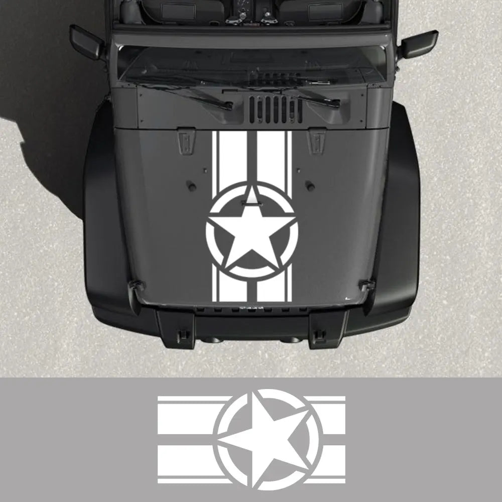 Jeep Hood Star Decal