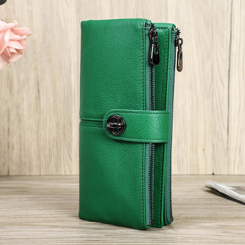 ๐ Luxury Genuine Leather Wallet for Women โ Elegance in Every Detail