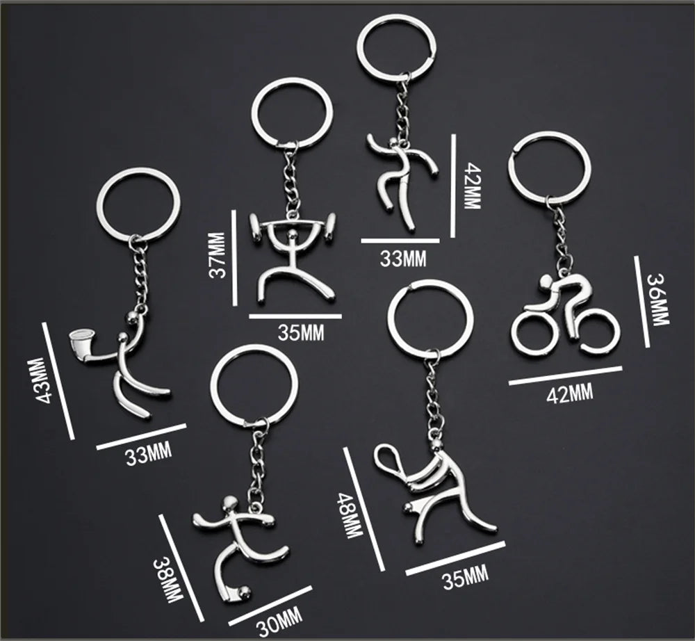 π΄ββοΈ Minimalist Bicycle Keychain β Perfect for Cyclists!