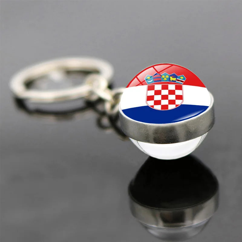 World Flag Keychain