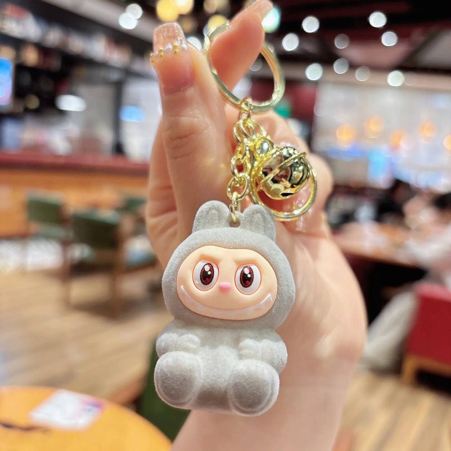 π° Cute Plush Bunny Keychain β Soft & Colorful