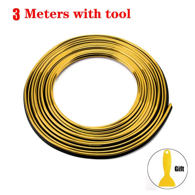 Car Interior & Exterior Decorative Trim Molding – 5M Styling Strip