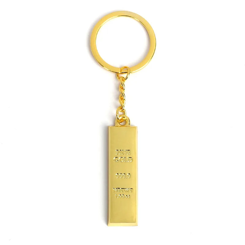 Gold Bar Keychain