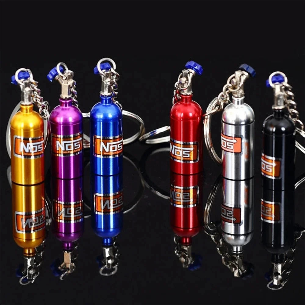 NOS Nitrogen Bottle Keychain