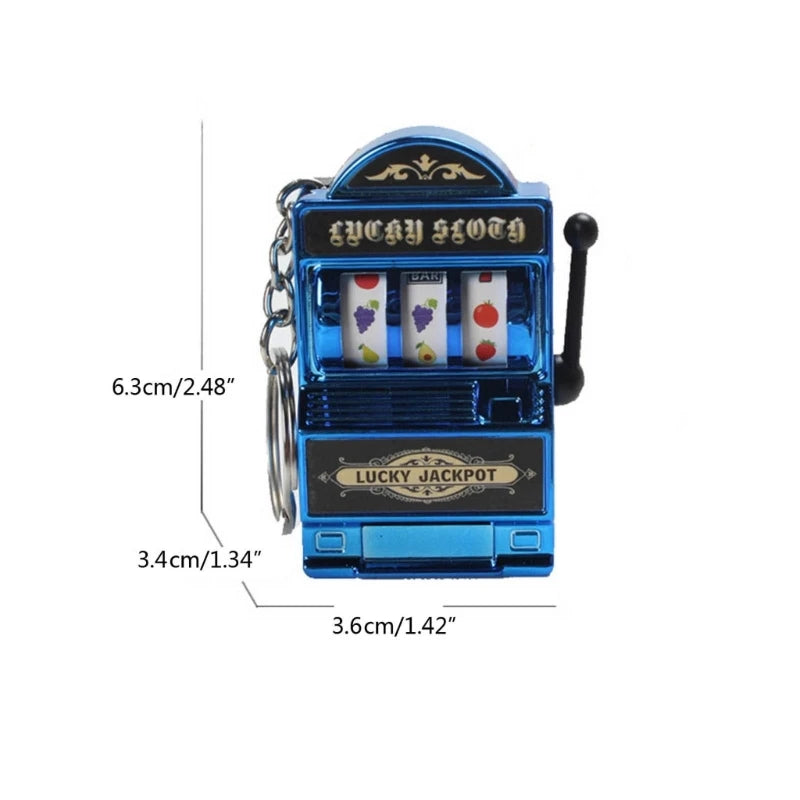 🎰✨ "LuckySpin™ Mini Slot Machine Keychain" ✨🔑