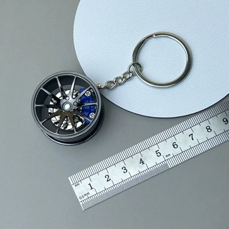 Racing Wheel Brake Caliper Keychain
