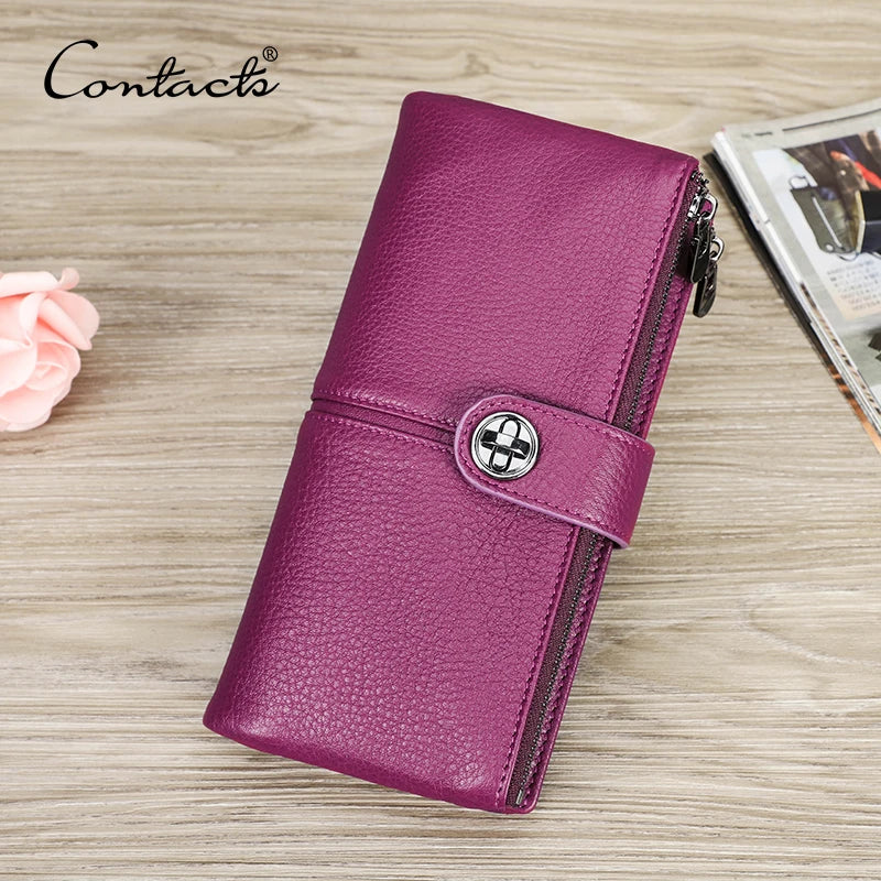 ๐ Luxury Genuine Leather Wallet for Women โ Elegance in Every Detail