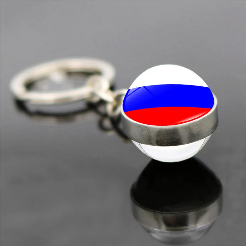 World Flag Keychain