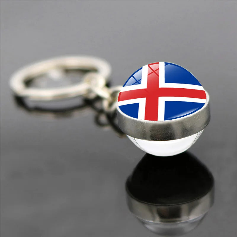 World Flag Keychain