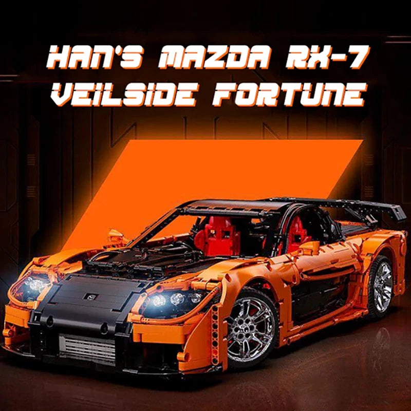 Fast & Furious RX-7 VeilSide Fortune 1:8 Scale Building Block Model