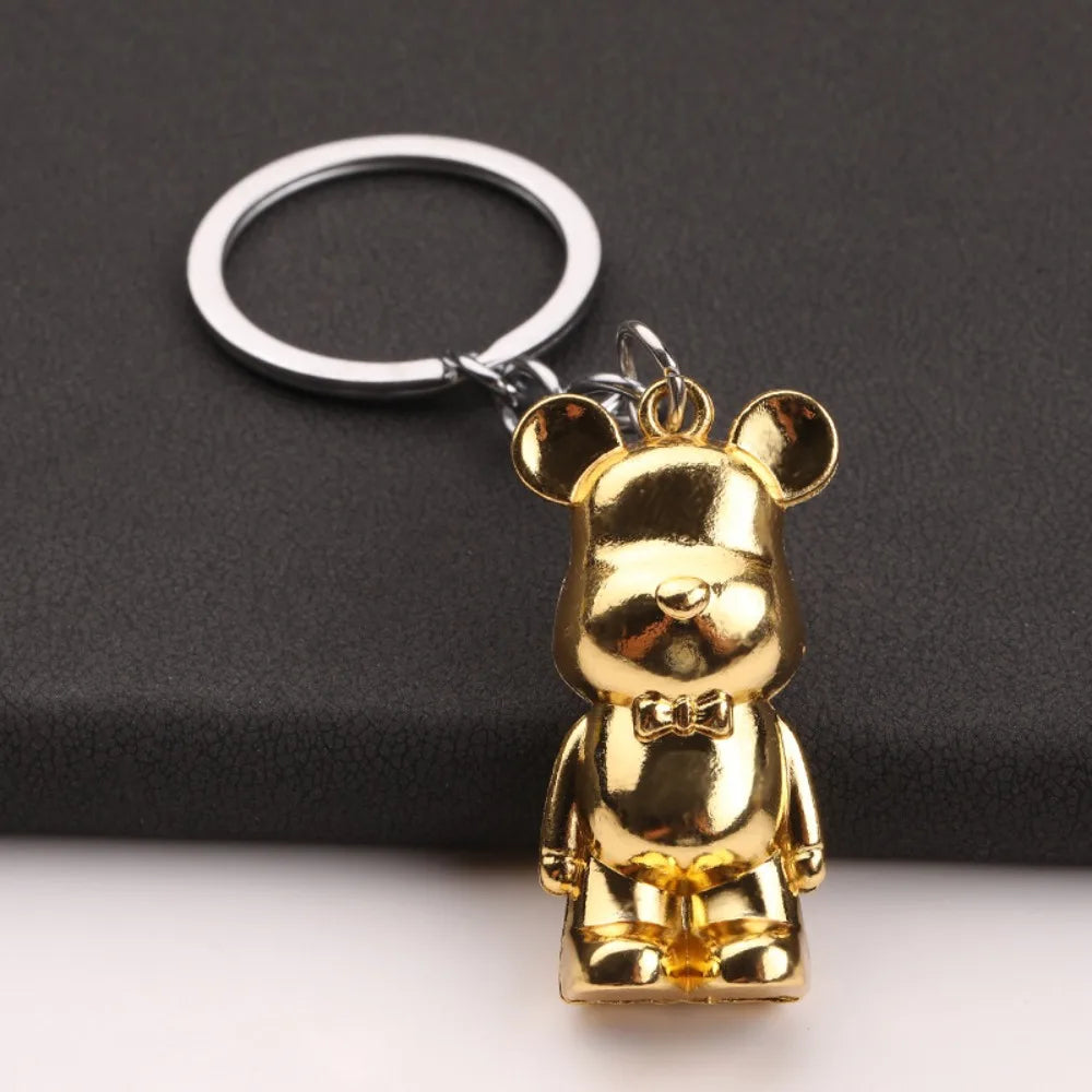 β¨ Stylish Bear Keychain β Metallic Charm with Personality π»