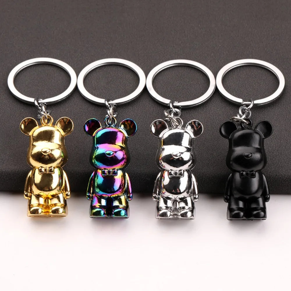 β¨ Stylish Bear Keychain β Metallic Charm with Personality π»